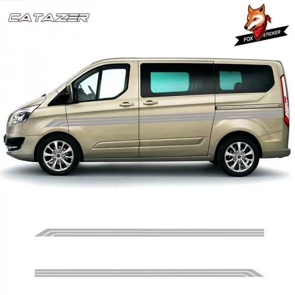 Car Decor Car Auto Graphics Decals Car Vinyl Side Stripes Stickers for Volkswagen T5 Ford Transit Peugeot Partner